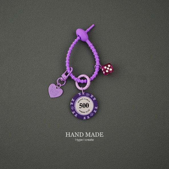 El Yapımı Çip Anahtarlık - Yeni Renk 4-H653 - 10