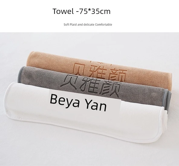 Güzellik Salonu Havlu Seti - Drapeli Yatak Örtüsü 250x150cm - Beyaz - Resim 9