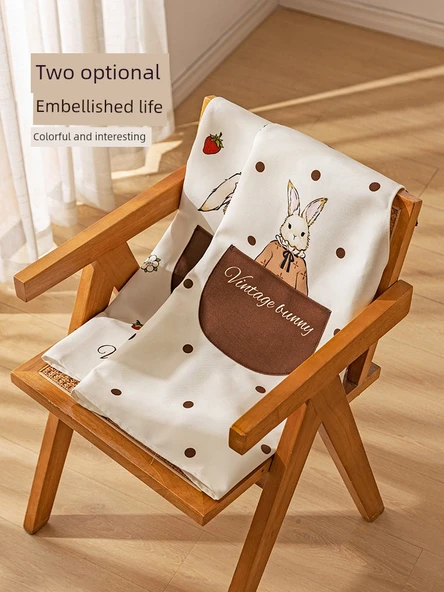 Hera Tavşan Desenli Mutfak Önlüğü - Dalga Desenli, Su Geçirmez ve Yağ Tutmaz - Resim 5