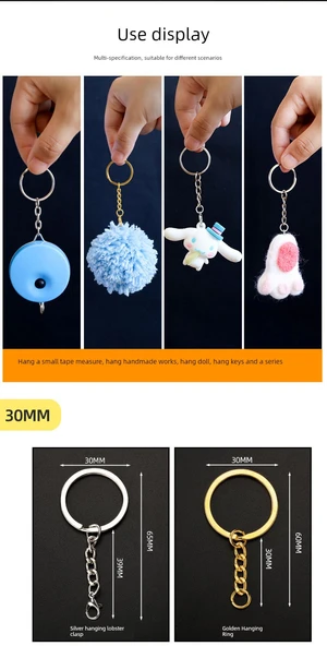 DIY Takı Anahtarlık Aksesuarı - Altın 30mm Istakoz Klips - 10