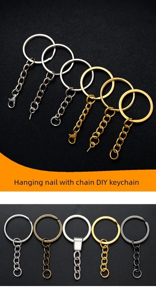 DIY Takı Anahtarlık Aksesuarı - Altın 30mm Istakoz Klips - 7