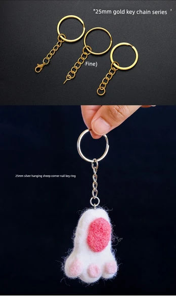 DIY Takı Anahtarlık Aksesuarı - Altın 30mm Istakoz Klips - 12