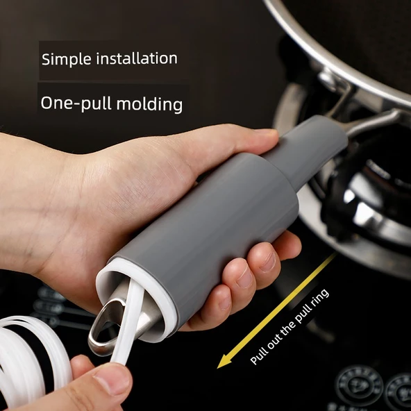 Silikon Tencere Sapı Kılıfı - Küçük Boy - 1 Adet Yanmaz Kapak - Resim 5