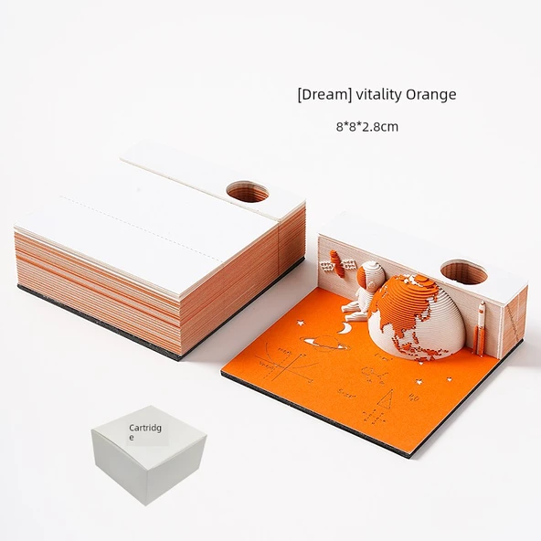 2025 3D Kağıt Oyma Takvim - Amiral Gemi Kırmızı (2025 Takvimli) ve Kutulu - Resim 8