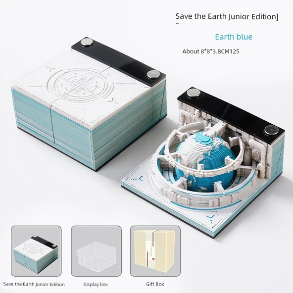 2025 3D Kağıt Oyma Takvim - Amiral Gemi Kırmızı (2025 Takvimli) ve Kutulu - Resim 9