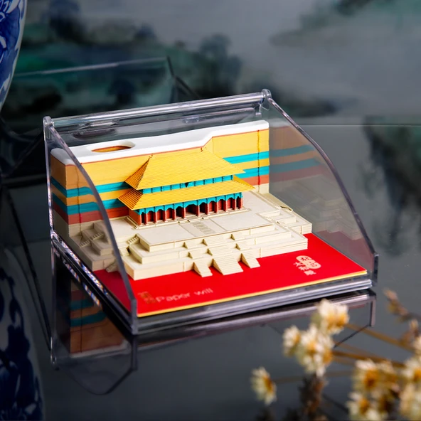 Tarihsiz Saray Yüce Uyum Salonu 3D Takvim - Toz Korumalı