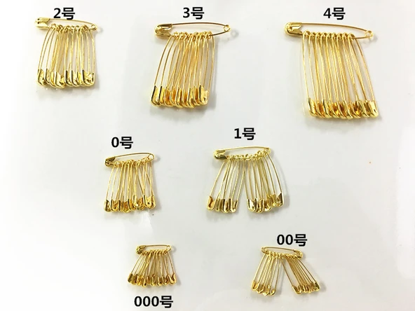 Altın Metal Broş Şal Tokası Çengelli İğne - 1.8cm Altın (Yaklaşık 2000 adet)