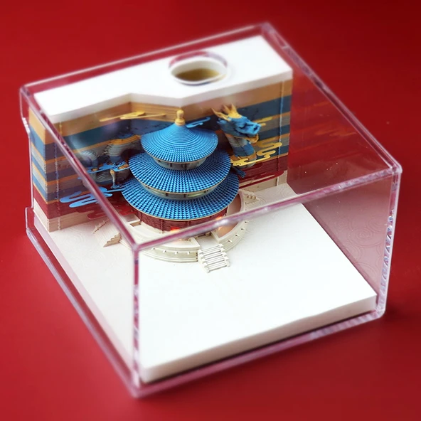 Tarihsiz Işıklı Kaplan Xiao Long Xiang 3D Takvim - Toz Korumalı