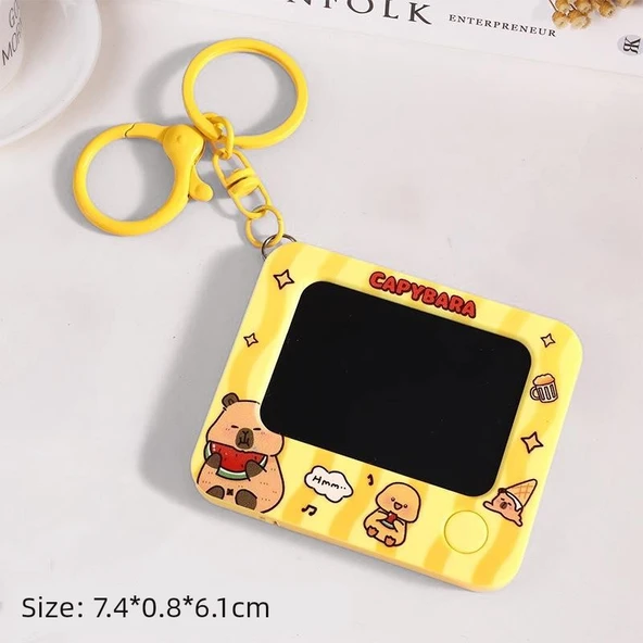 Mini Grafiti Boyama Tahtası Anahtarlık - Kappi Bala Karpuz Yeme