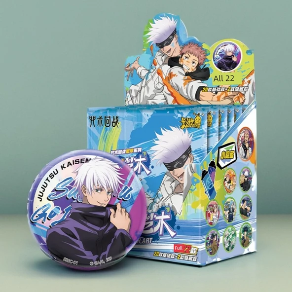 Jujutsu Kaisen Alan Sınırı Kaldırma Rozeti - 5'li Paket - 2
