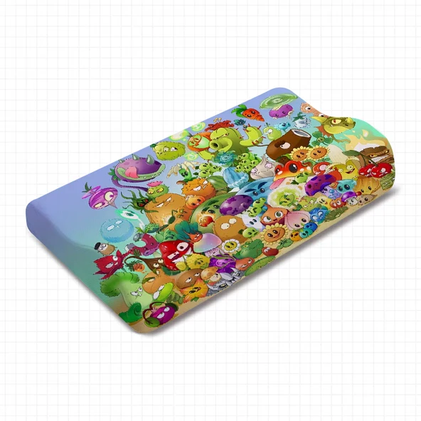Çocuk Karikatür Plants Vs Zombies Hafızalı Köpük Yastık - Figür 1, 6-8cm