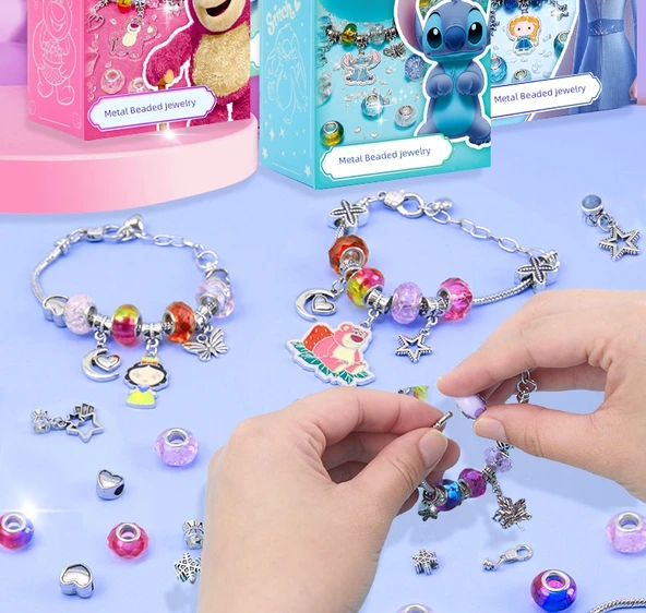 Stitch Romantik Kalp Alaşım Bileklik LAS1 - 8