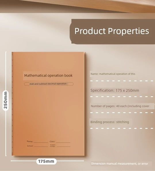 Matematik Abaküs Alıştırma Kitabı - 5 Kitap - 12
