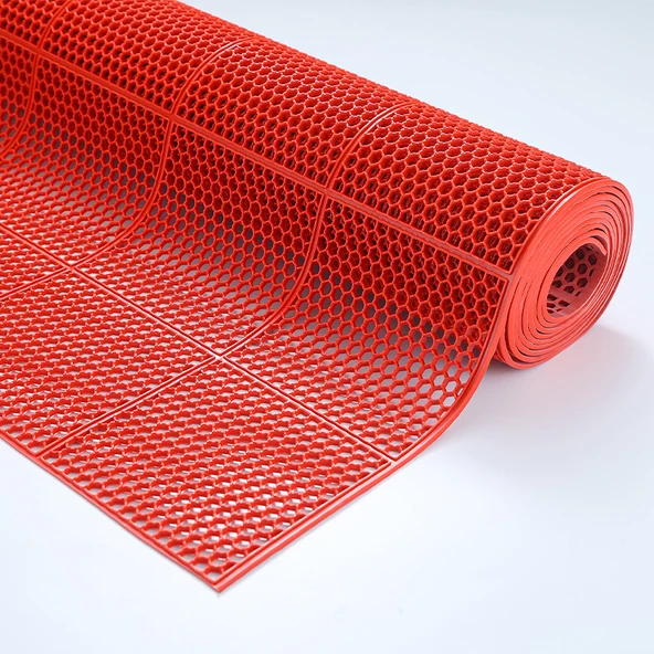 Kaymaz PVC Zemin Matı - 1.2 Metre En x 3 Metre Boy - Kırmızı