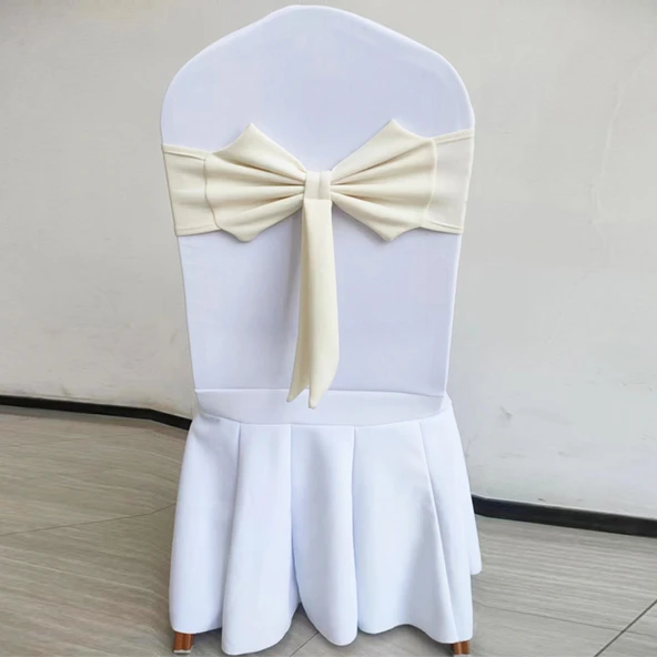 Krem Beyaz Sandalye Kurdelesi - 42x20cm - Hava Katmanlı