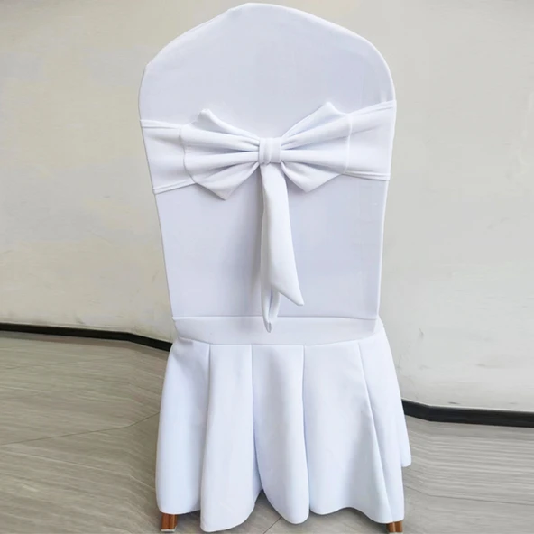 Saf Beyaz Sandalye Kurdelesi - 42x20cm - Hava Katmanlı