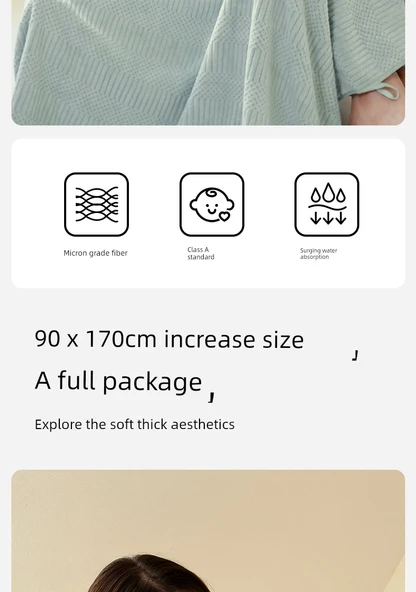 Polyester Havlu Seti - Badem Kahvesi (Havlusu ve Banyo Havlusu) - Resim 9