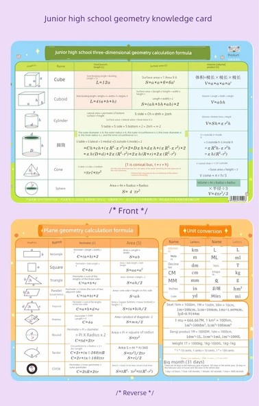 Periyodik Tablo ve Fizik Bilgisi PVC Kartları - Resim 4
