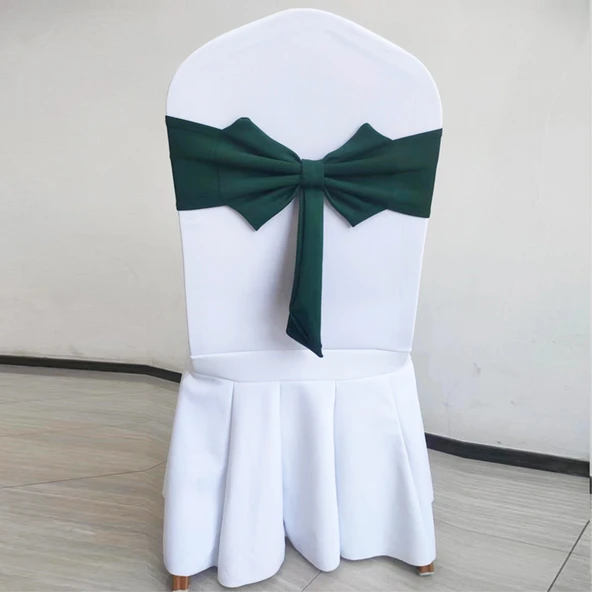 Koyu Yeşil Sandalye Kurdelesi - 42x20cm - Hava Katmanlı
