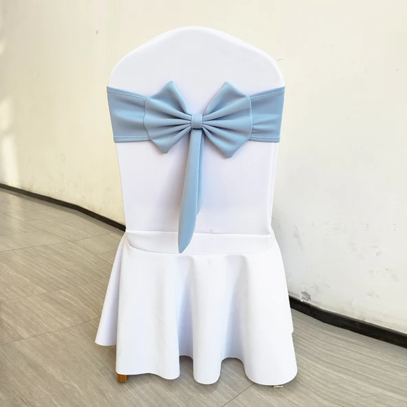Açık Mavi Sandalye Kurdelesi - 42x20cm - Hava Katmanlı