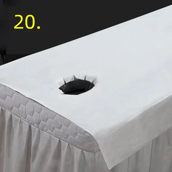 Tek Kullanımlık Yatak Örtüsü - Açıklıklı, Yağa Dayanıklı 80 x 180cm (20 Adet)