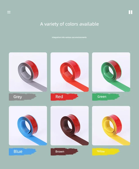 Kendinden Yapışkanlı PVC Kaymaz Basamak Matı - 0x3cm Kahverengi - Resim 9