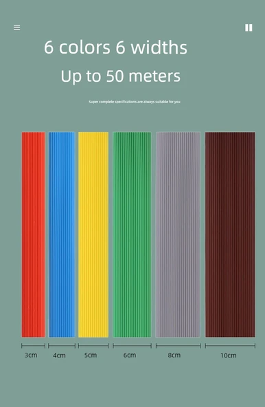 Kendinden Yapışkanlı PVC Kaymaz Basamak Matı - 0x6cm Mavi - 8