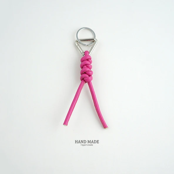 Minimalist Deri Örgü Anahtarlık Ucu - No. 9 Stil bir H121