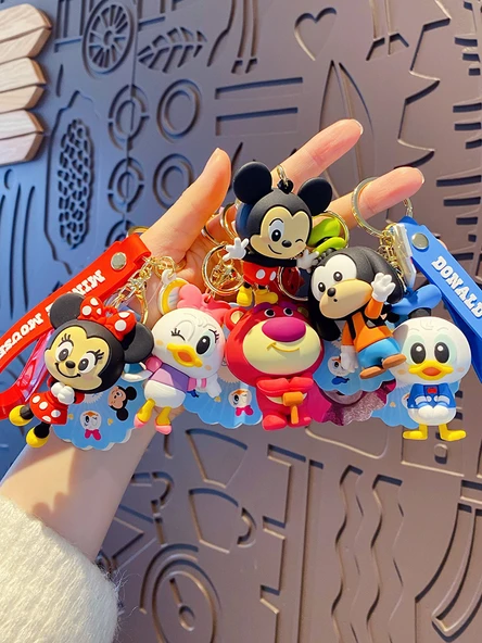 Disney Daisy Anahtarlık - Turuncu Hediye Kutulu + Hediye Çantalı - 3