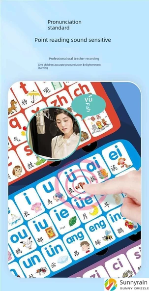 Pinyin + Harfler Değer Seti (2'li) Duvar Tablosu - 10