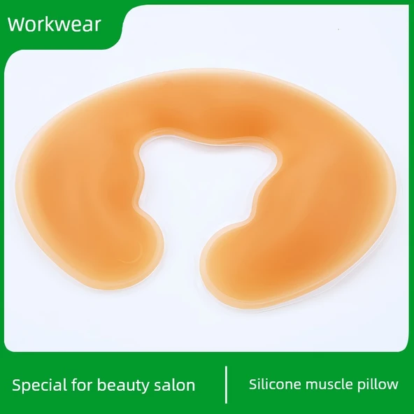 Silikon Yüz Yastığı - Güzellik Yatağı - 3. Nesil Ten Rengi - Yumuşak Taban - Yuvarlak - 3.5cm - 4