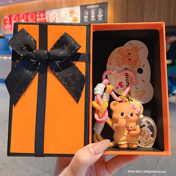 Tereyağı Ayı Anahtarlık - Sarı Pijama - Resim 6