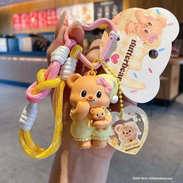 Tereyağı Ayı Anahtarlık - Sarı Pijama - Resim 2