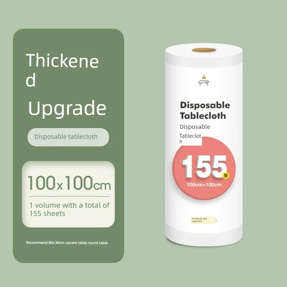 Kalın Su Geçirmez Tek Kullanımlık Masa Örtüsü - 1 m x 1 m 155 Adet