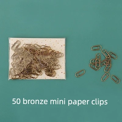 15mm Bronz Mini Klips Kolye Ucu - 50 Adet