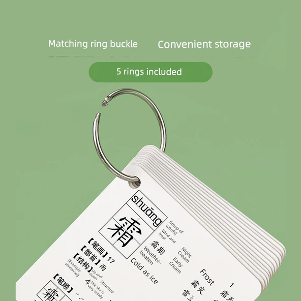 1. Sınıf Kelime Okuma Kartları - 710 Karakter + Pinyin Kartı - 4
