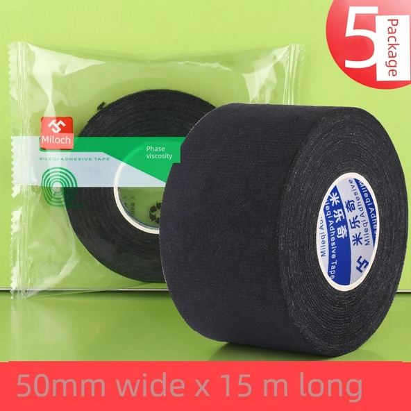 Isıya Dayanıklı Fırın Eldiveni Sapı Koruyucu - Yapışkanlı 5'li Eldiven El Kayışı 50mm * 15m