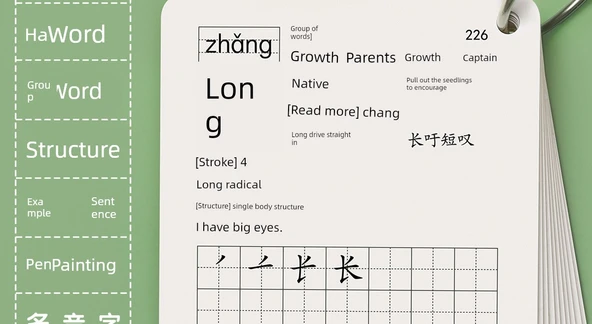 1. Sınıf Kelime Okuma Kartları - 710 Karakter + Pinyin Kartı - 11