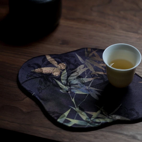 Zen Xiangyun İpliği Çay Altlığı - Zencefil Bahar Dalı - 5