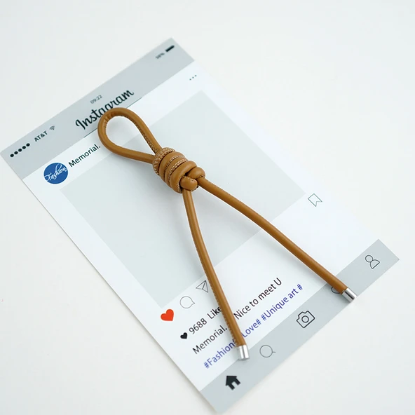 Minimalist Deri Örgü Araba Anahtarlık - Stil 4-H52 - 10