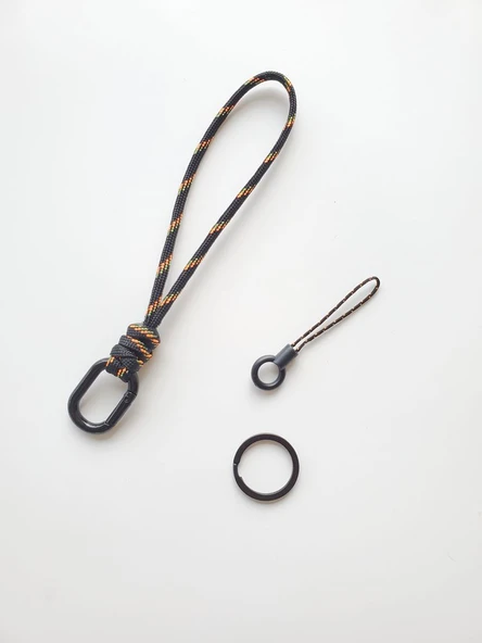Paraşüt İpli Anahtarlık 16cm +2 Aksesuar - 416 Renk