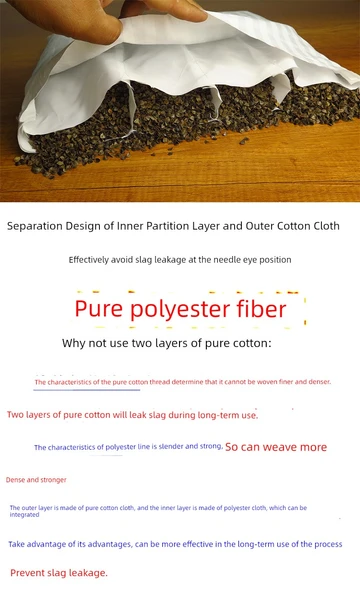 Çift Katmanlı Kumaş Karabuğday Yastık Kılıfı 35cm x 50cm - Yeşil Kaba Kumaş - Resim 9