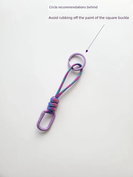 Paraşüt İpli Anahtarlık 16cm +2 Aksesuar - 65 Renk - 7