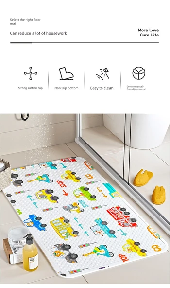 Çocuk Banyo Kaymaz Taban Halısı - 50x80cm - Bebeğin Evi - 8