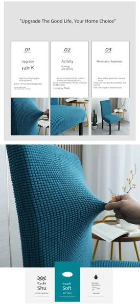 Elastik Sandalye Kılıfı - 45x55cm - Lacivert - 8