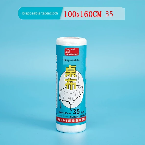 Şeffaf Tek Kullanımlık Su Geçirmez Masa Örtüsü - 100x160cm - 35 Adet
