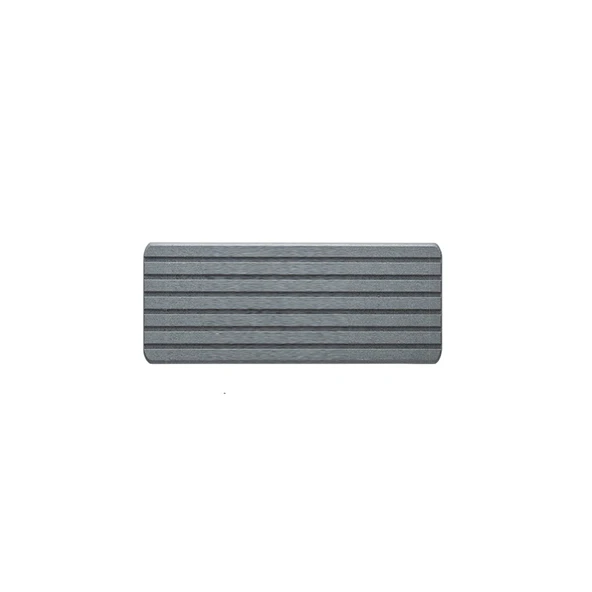 Diyatomit Emici Paspas 30x10cm Çizgili Koyu Gri