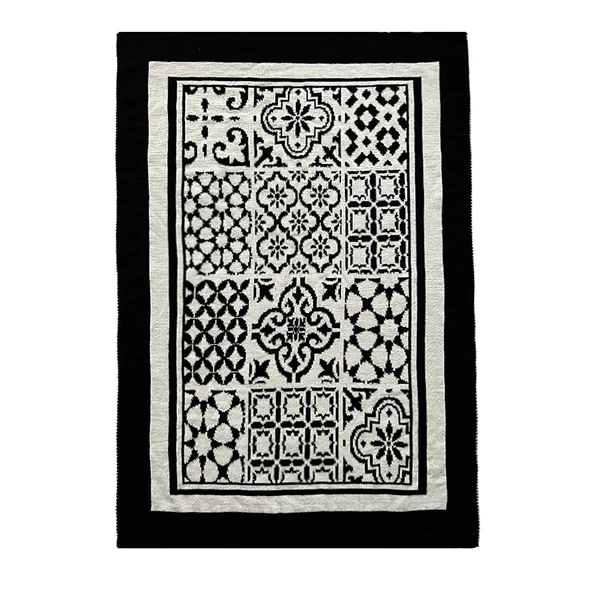 Retro Örme Koltuk Şalı - Sicilya Desenli - 100x150cm - 5