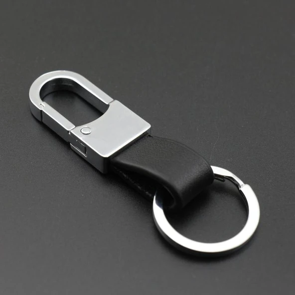 Hakiki Deri Minimalist Kolye Anahtarlık - Dörtlü Paket - Resim 2