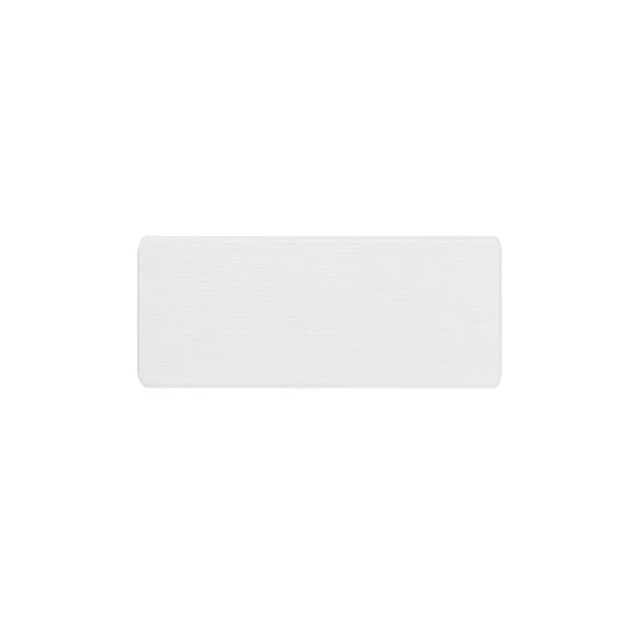 Diyatomit Emici Paspas 30x10cm Buzlu Düz Beyaz